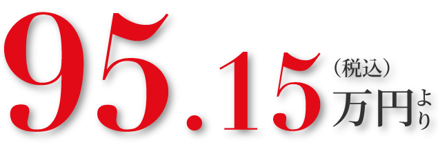 95.15万円(税別)より
